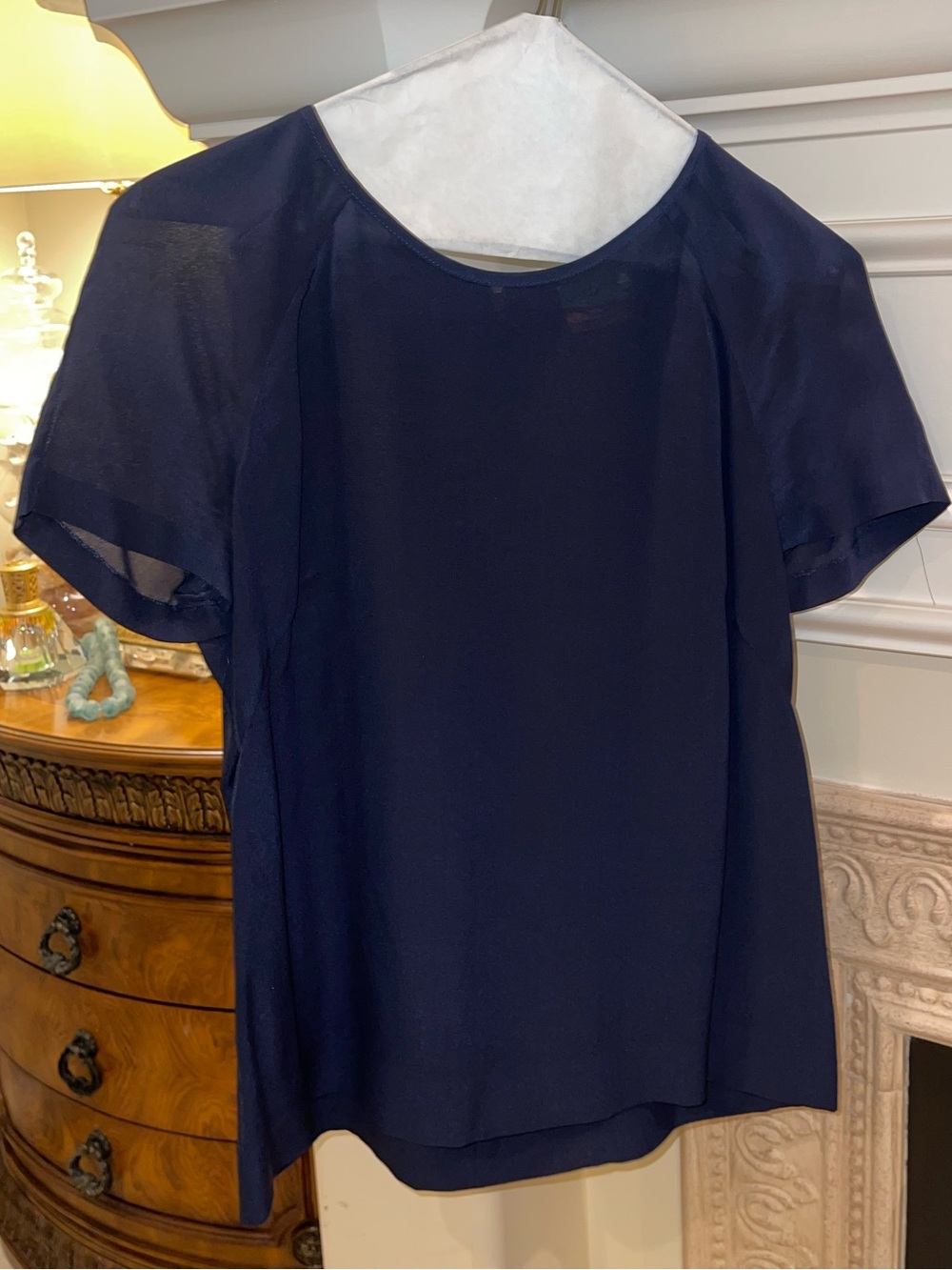 Tory Burch silk short sleeve blouse
